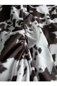 JACK&JONES ORIGINALS JXMINNA MESH LS TOP WVN LN black coffee/cow