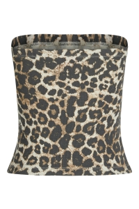 JACK&JONES ORIGINALS JXFIONA STR SL RIB AOP TUBE TOP JRS ancient scroll/leopard