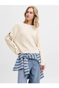 JACK&JONES ORIGINALS JXBRISA CREW NECK KNIT vanilla ice