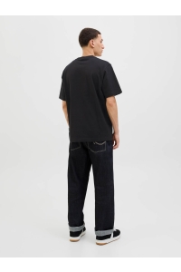 JACK&JONES ORIGINALS JORNORREBRO EMB TEE SS CREW NECK NO: black