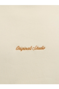 JACK&JONES ORIGINALS JORNORREBRO EMB SWEAT CREW NOOS antique white