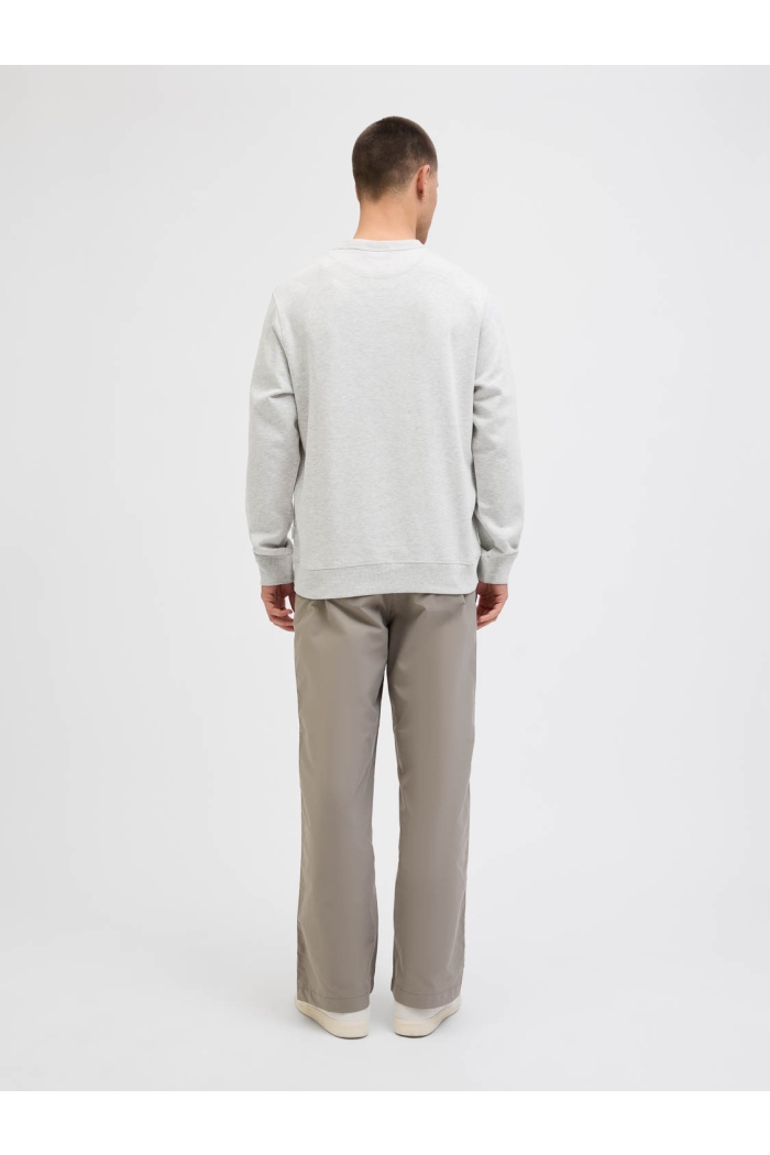 JACK&JONES ORIGINALS JORNORREBRO EMB SWEAT CREW NOOS white melange