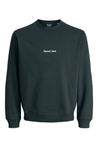 JACK&JONES ORIGINALS JORNORREBRO EMB SWEAT CREW NOOS forest river
