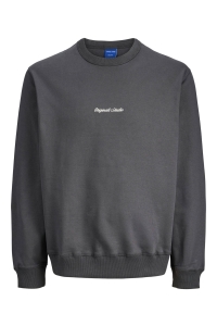 JACK&JONES ORIGINALS JORNORREBRO EMB SWEAT CREW NOOS asphalt