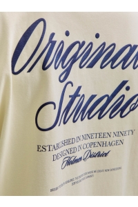 JACK&JONES ORIGINALS JORNORREBRO TYPO TEE SS CREW NECK N: antique white