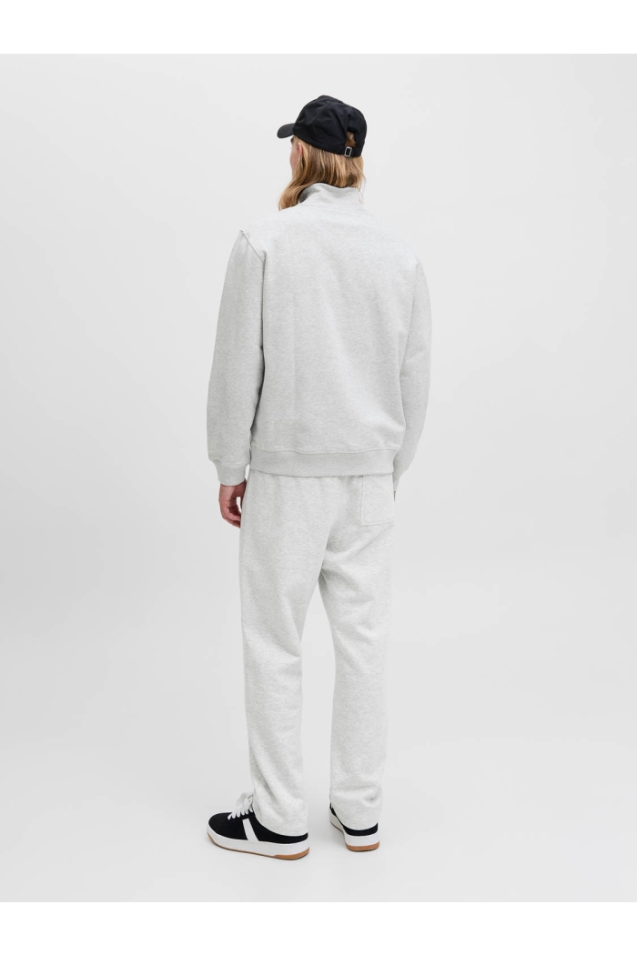 JACK&JONES ORIGINALS JORNORREBRO EMB SWEAT HIGH NECK SN white melange