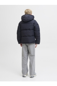 jack en jones boys JORINWOOD HOOD PUFFER JACKET JNR dark navy