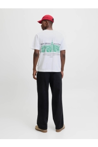 JACK&JONES ORIGINALS JORYORK BACK TEE SS CREW NECK bright white