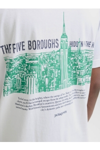 JACK&JONES ORIGINALS JORYORK BACK TEE SS CREW NECK bright white