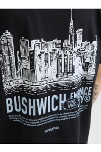 JACK&JONES ORIGINALS JORYORK BACK TEE SS CREW NECK black