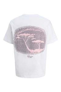 JACK&JONES ORIGINALS JORGRAMERCY BACK GRAPHIC TEE SS CN bright white