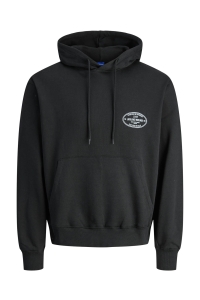 JACK&JONES ORIGINALS JORYORK GRAPHIC SWEAT HOOD black