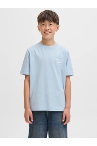 jack en jones boys JORNORREBRO TYPO TEE SS CREW NECK S: skyway