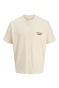 jack en jones boys JORNORREBRO TYPO TEE SS CREW NECK S: antique white