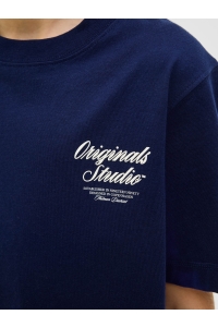 jack en jones boys JORNORREBRO TYPO TEE SS CREW NECK S: ocean cavern