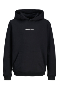 jack en jones boys JORNORREBRO EMB SWEAT HOOD NOOS JNR black