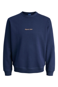 jack en jones boys JORNORREBRO EMB SWEAT CREW NOOS JNR ocean cavern
