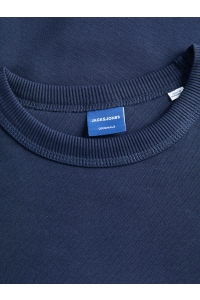 jack en jones boys JORNORREBRO EMB SWEAT CREW NOOS JNR ocean cavern