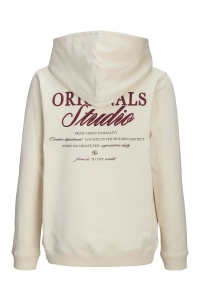 jack en jones boys JORNORREBRO TYPO BACK SWEAT HOOD SN: antique white