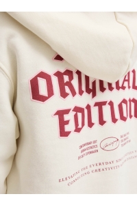 jack en jones boys JORMEADOWS SWEAT HOOD JNR antique white