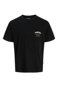 jack en jones boys JORMEADOWS TYPO TEE SS CREW NECK JN: black
