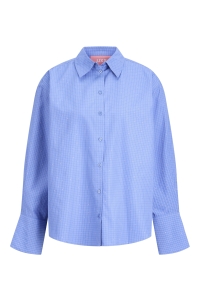 JACK&JONES ORIGINALS JXBELLA RLX SHINE LS SHIRT WVN ultramarine/silver rhinestones