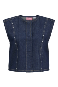 JACK&JONES ORIGINALS JXMAE WAISTCOAT R295 DNM dark blue denim