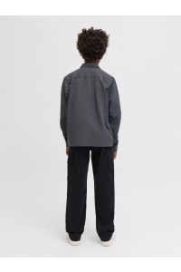 jack en jones boys JCOPOINT COMMUTE TRAVEL SHIRT BF JN: black oyster