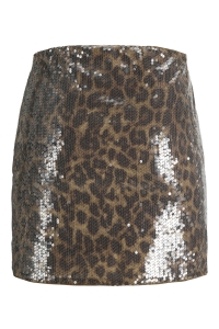 JACK&JONES ORIGINALS JXIZZY SEQUIN SKIRT WVN toasted coconut/leo sequin