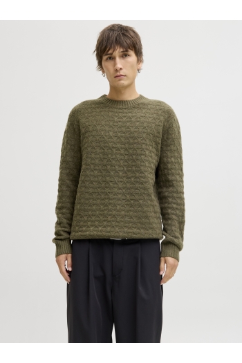 JACK%JONES PREMIUM JPRBLASIMON STRUCTURE KNIT CREW NEC: