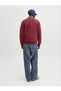 JACK&JONES ORIGINALS JORBLEECKER BRANDING SWEAT CREW BF tibetan red/org