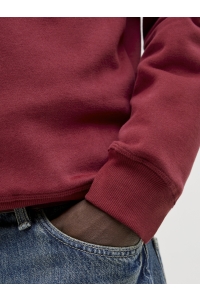 JACK&JONES ORIGINALS JORBLEECKER BRANDING SWEAT CREW BF tibetan red/org