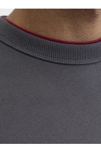 JACK&JONES ORIGINALS JORBLEECKER BRANDING SWEAT CREW BF asphalt/org