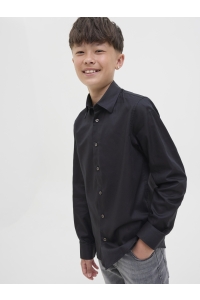 jack en jones boys JJNICO SHIRT LS STYD JNR black