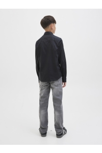 jack en jones boys JJNICO SHIRT LS STYD JNR black
