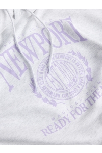 JACK&JONES ORIGINALS JXMERLE RLX SHORT HOOD SWT white melange/newport