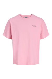 jack en jones boys JJROAR TEE SS CREW NECK JNR prism pink