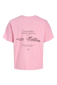 jack en jones boys JJROAR TEE SS CREW NECK JNR prism pink