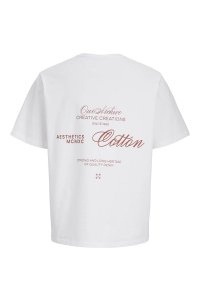 jack en jones boys JJROAR TEE SS CREW NECK JNR bright white