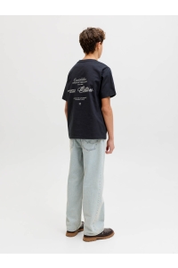 jack en jones boys JJROAR TEE SS CREW NECK JNR black