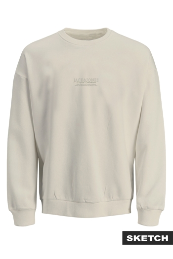 jack en jones boys JORBLEECKER AOP BOX SWEAT CREW NECK:
