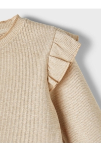 NAME IT MINI NMFSICLO LS DRESS gilded beige