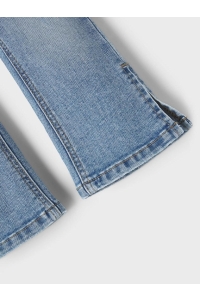 NAME IT MINI NMFPOLLY SKINNYBOOT SLIT JEANS 6110: medium blue denim