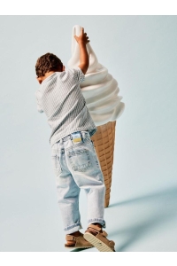 NAME IT MINI NMMSILAS TAPERED JEANS 5790-BE H light blue denim