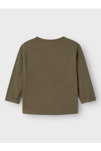 NAME IT MINI NMMNELKA NREG LS TOP tea leaf