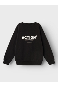 NAME IT KIDS NKMNEFIKS LS RLX SWEAT BRU black
