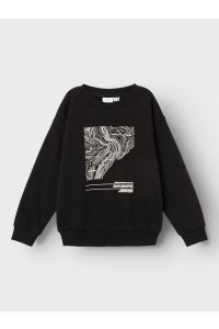 NAME IT KIDS NKMNEFIKS LS RLX SWEAT BRU black