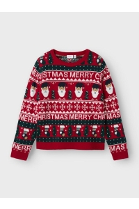 NAME IT KIDS NKNRASTOKKE LS KNIT jester red