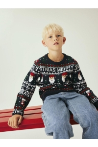 NAME IT KIDS NKNRASTOKKE LS KNIT dark sapphire