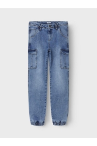 NAME IT KIDS NKMRYAN R CARGO JEANS 3742-MD medium blue denim